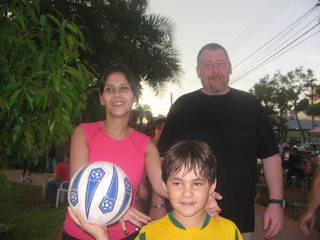Priscilla, Vitor Hugo und ich